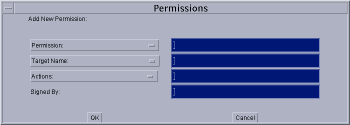 Blank Add Permissions Dialog